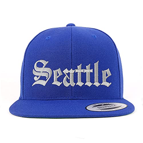 Trendy Apparel Shop Seattle Old English Embroidered Flatbill Snapback