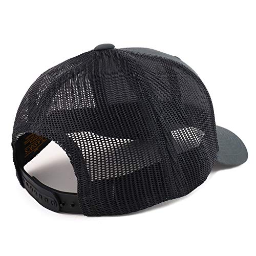 Trendy Apparel Shop Las Vegas 702 Old English 6 Panel Trucker Mesh Cap