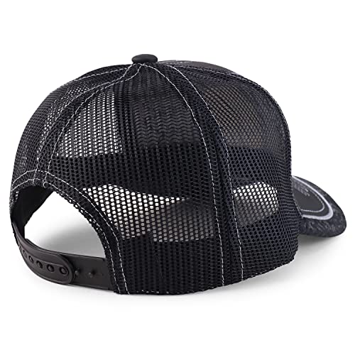 Trendy Apparel Shop Rooster Embroidered Trucker Mesh Baseball Cap