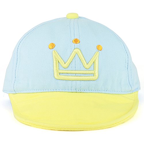 Trendy Apparel Shop Infant to Toddler Crown Embroidered Adjustable Baseball Cap