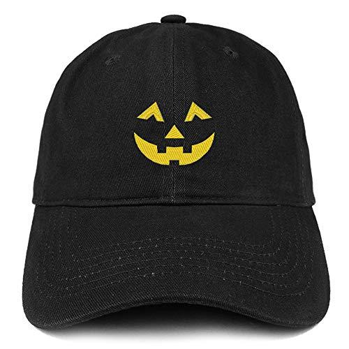 Trendy Apparel Shop Jack O Lantern Face Halloween Embroidered Dad Hat