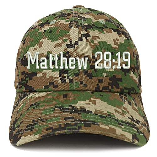 Trendy Apparel Shop Matthew 28:19 Low Profile Soft Cotton Baseball Cap