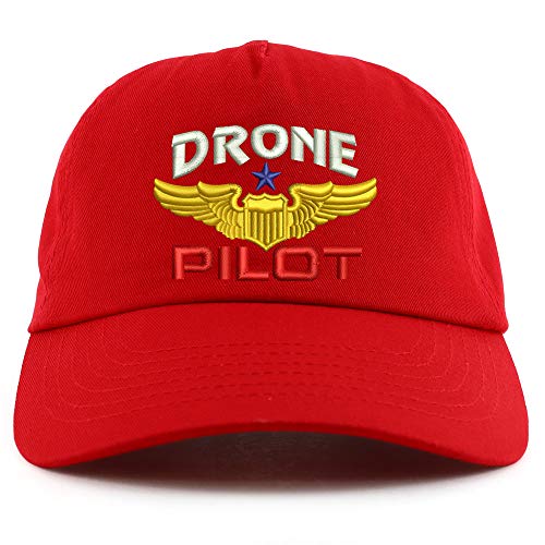 Trendy Apparel Shop Drone Operator Pilot Embroidered 5 Panel Unstructured Soft Crown Baseball Cap