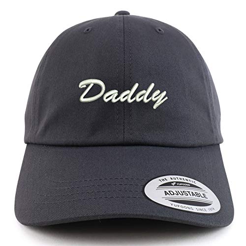 Trendy Apparel Shop XXL Daddy Script Font Embroidered Unstructured Cap
