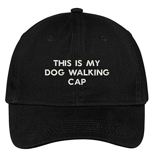 Trendy Apparel Shop This is My Dog Walking Cap Embroidered Cap Premium Cotton Dad Hat