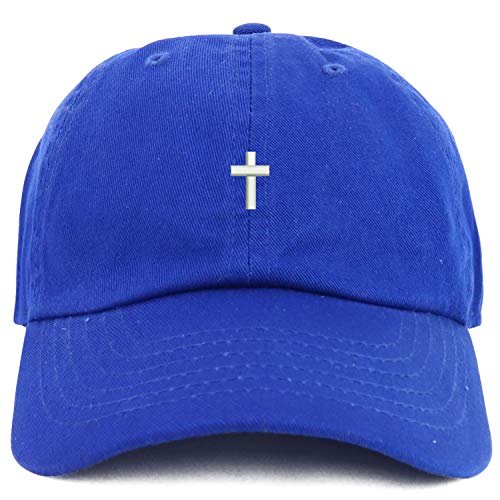 Trendy Apparel Shop Youth Cross Adjustable Soft Crown Baseball Cap