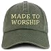 Trendy Apparel Shop Made to Worship Embroidered Pigment Dyed Cotton Baseball Cap