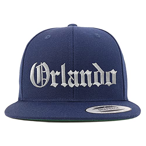 Trendy Apparel Shop Orlando Old English Embroidered Flatbill Snapback