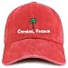 Trendy Apparel Shop Corsica France with Palm Tree Embroidered Pigment Dyed Cotton Baseball Cap