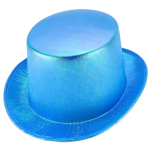 Trendy Apparel Shop Party Costume Metallic Glitter Top Hat