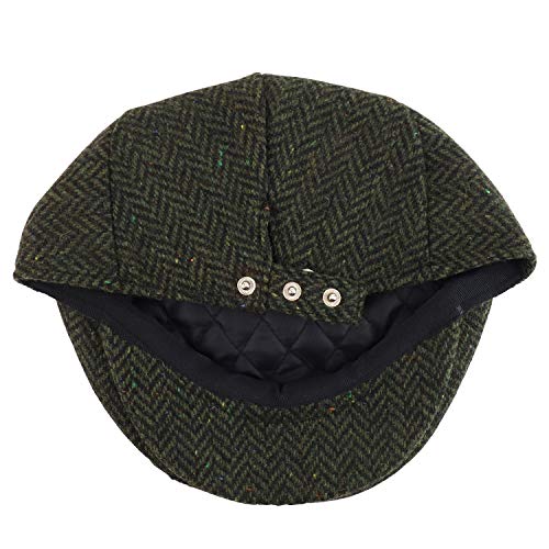 Trendy Apparel Shop Youth Size Boy's Wool Blend Adjustable Snap Buttons Ivy Cap