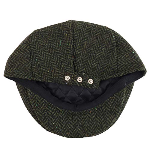 Trendy Apparel Shop Youth Size Boy's Wool Blend Adjustable Snap Buttons Ivy Cap