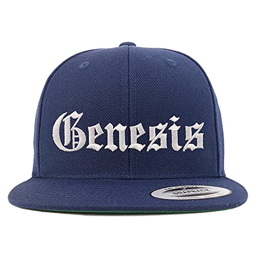 Trendy Apparel Shop Genesis Old English Embroidered Flatbill Snapback