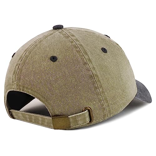 Trendy Apparel Shop Nayarit Mexico Gold Embroidered Patch Pigment Dyed Washed Baseball Cap