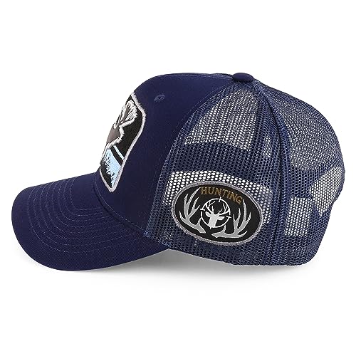 Trendy Apparel Shop Buck Hunting 3D Embroidered Mesh Back Baseball Cap