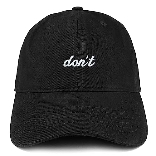 Trendy Apparel Shop Don't Embroidered Brushed Cotton Adjustable Cap Dad Hat