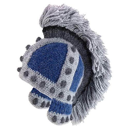 Trendy Apparel Shop Peruvian Handmade Knight Soldier Helmet Mohawk Beanie Hat