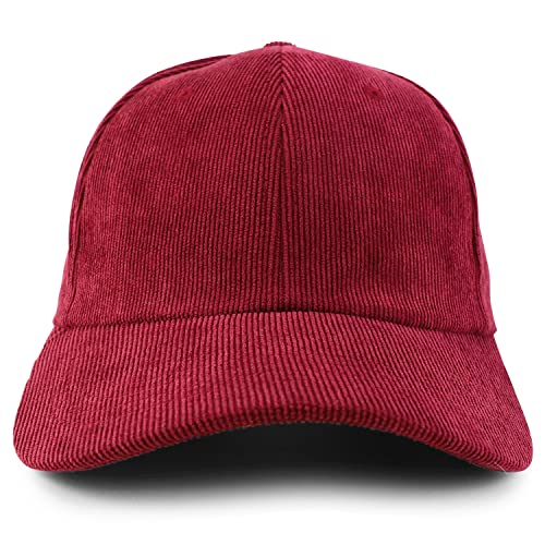 Trendy Apparel Shop Polyester Corduroy Structured Baseball Cap Dad Hat