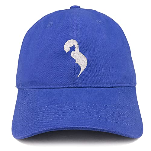 Trendy Apparel Shop Pregenant Mom Silhouette Embroidered Low Profile Soft Cotton Baseball Cap