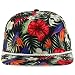Trendy Apparel Shop Floral Print Unstructured 5 Panel Flatbill Rope Baseball Cap