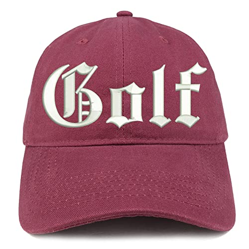 Trendy Apparel Shop Old English Golf Low Profile Soft Cotton Baseball Cap