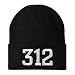 Trendy Apparel Shop 312 Chicago IL Old English Embroidered Long Cuff Beanie