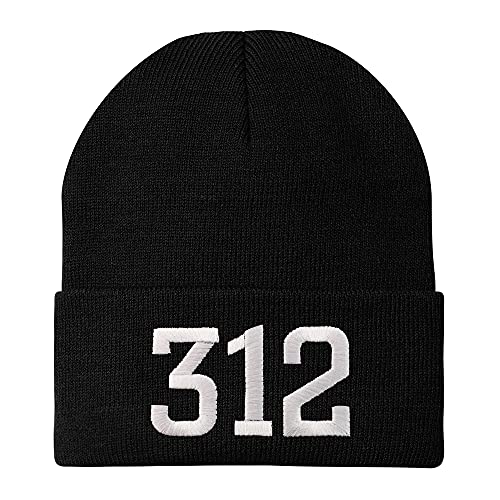 Trendy Apparel Shop 312 Chicago IL Old English Embroidered Long Cuff Beanie
