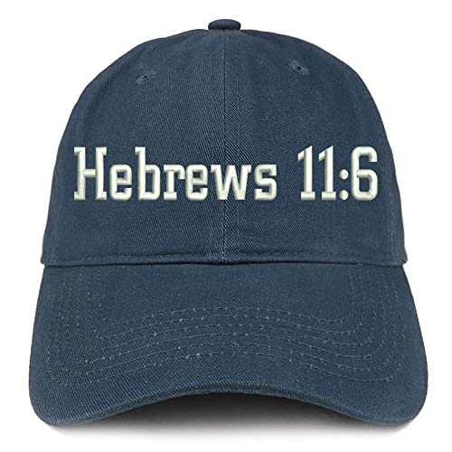Trendy Apparel Shop Hebrew 11:6 Low Profile Soft Cotton Baseball Cap