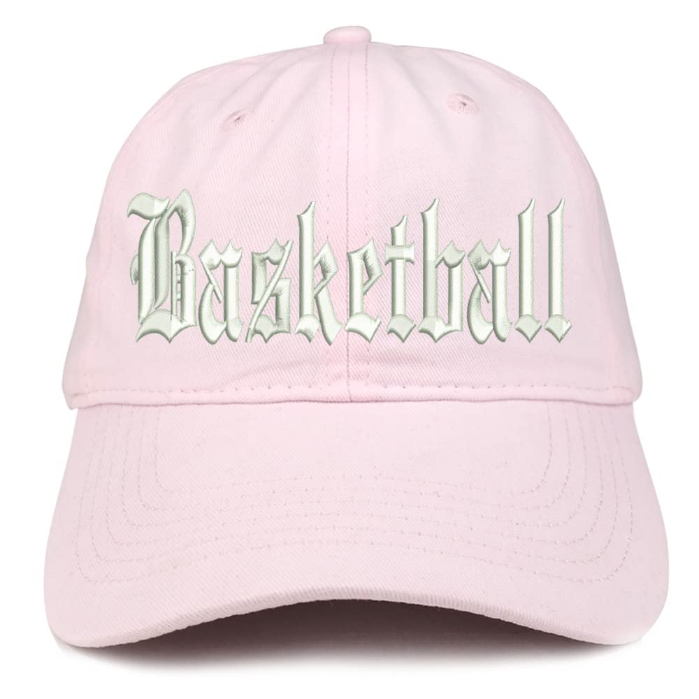 Trendy Apparel Shop Old English Basketball Low Profile Soft Cotton Baseball Cap