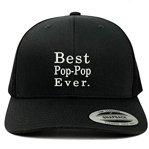 Trendy Apparel Shop Flexfit Best Pop Pop Ever Retro Trucker Mesh Cap