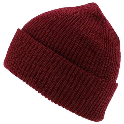 Trendy Apparel Shop Warm Winter Acrylic Ribbed Knit Cuff Beanie Hat