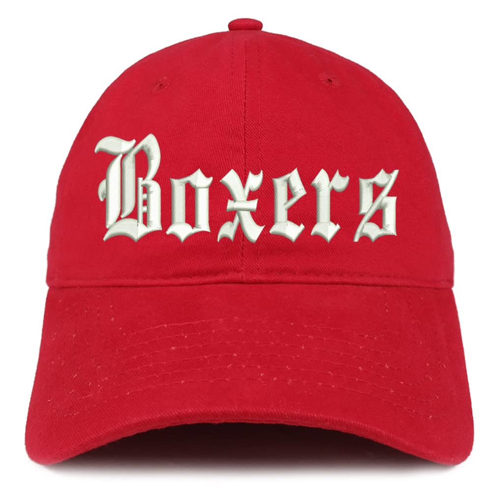 Trendy Apparel Shop Old English Boxers Low Profile Soft Cotton Baseball Cap