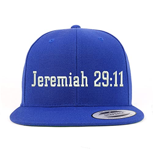 Trendy Apparel Shop Jeremiah 29:11 Embroidered Flatbill Snapback