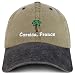 Trendy Apparel Shop Corsica France with Palm Tree Embroidered Pigment Dyed Cotton Baseball Cap
