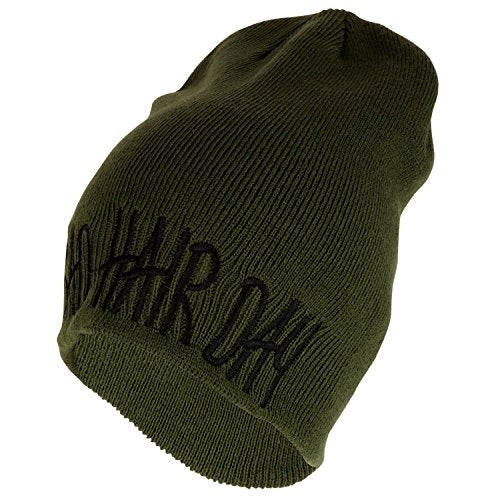 Trendy Apparel Shop Bad Hair Day Text Embroidered Beanie Hat