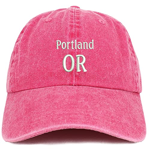 Trendy Apparel Shop Portland OR Embroidered Pigment Dyed Washed Baseball Cap