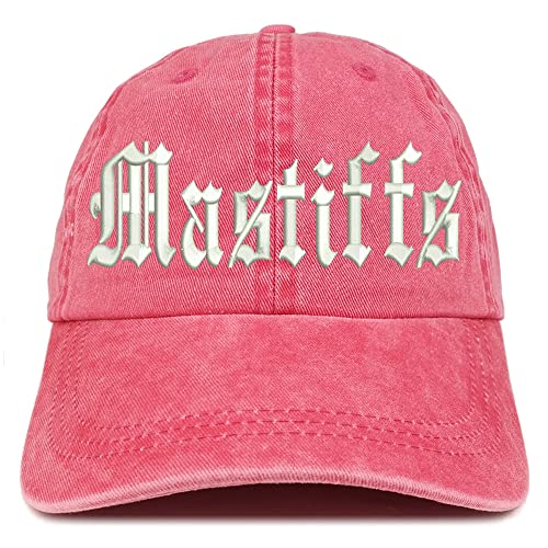 Trendy Apparel Shop Old English Mastiffs Washed Pigment Dyed Baseball Cap