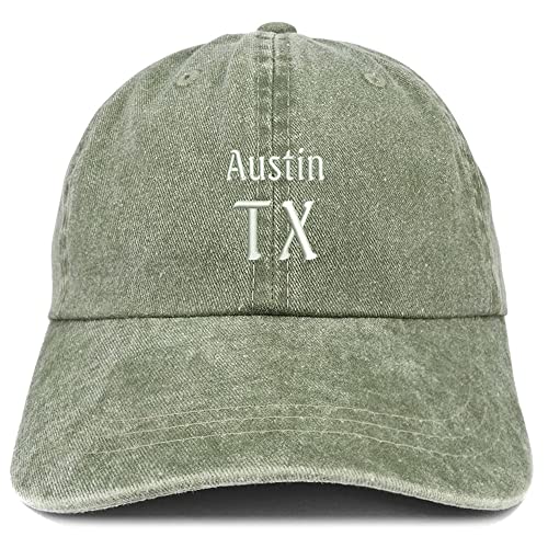 Trendy Apparel Shop Austin TX Embroidered Pigment Dyed Washed Baseball Cap