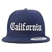 Trendy Apparel Shop California State Old English Embroidered Flatbill Snapback