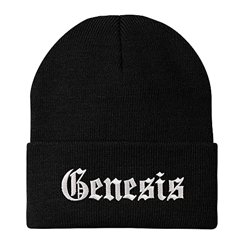 Trendy Apparel Shop Genesis Old English Embroidered Long Cuff Beanie