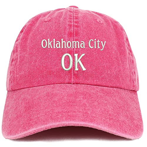 Trendy Apparel Shop Oklahoma City OK Embroidered Pigment Dyed Washed Baseball Cap