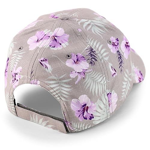 Trendy Apparel Shop Tropical Flower Print Structured Baseball Cap
