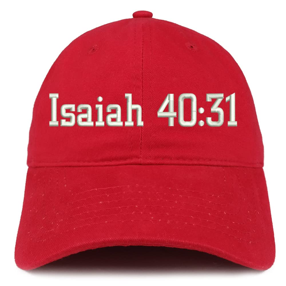 Trendy Apparel Shop Isaiah 40:31 Low Profile Soft Cotton Baseball Cap