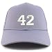Trendy Apparel Shop Number 42 Collegiate Varsity Embroidered Sturctured Ball Cap