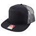 Trendy Apparel Shop Structured High Profile 7 Panel Flat Bill Mesh Back Snapback Cap