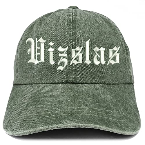 Trendy Apparel Shop Old English Vizslas Washed Pigment Dyed Baseball Cap