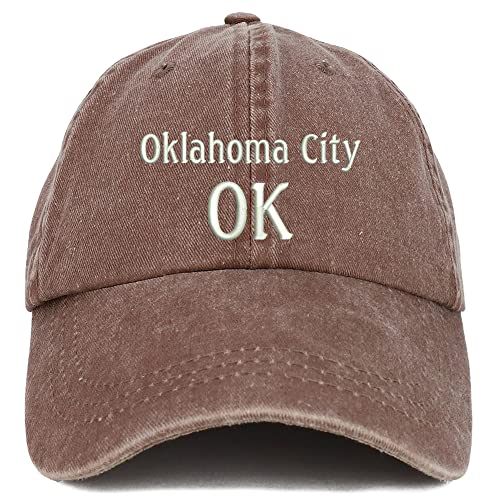 Trendy Apparel Shop Oklahoma City OK Embroidered Pigment Dyed Washed Baseball Cap
