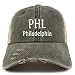 Trendy Apparel Shop PHL Philadelphia Embroidered Frayed Bill Trucker Mesh Back Cap