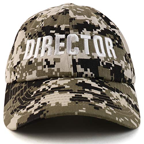 Trendy Apparel Shop Director Embroidered Soft Cotton Low Profile Dad Hat Baseball Cap