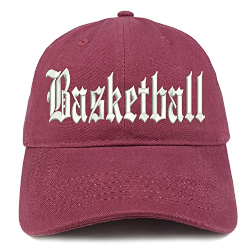 Trendy Apparel Shop Old English Basketball Low Profile Soft Cotton Baseball Cap